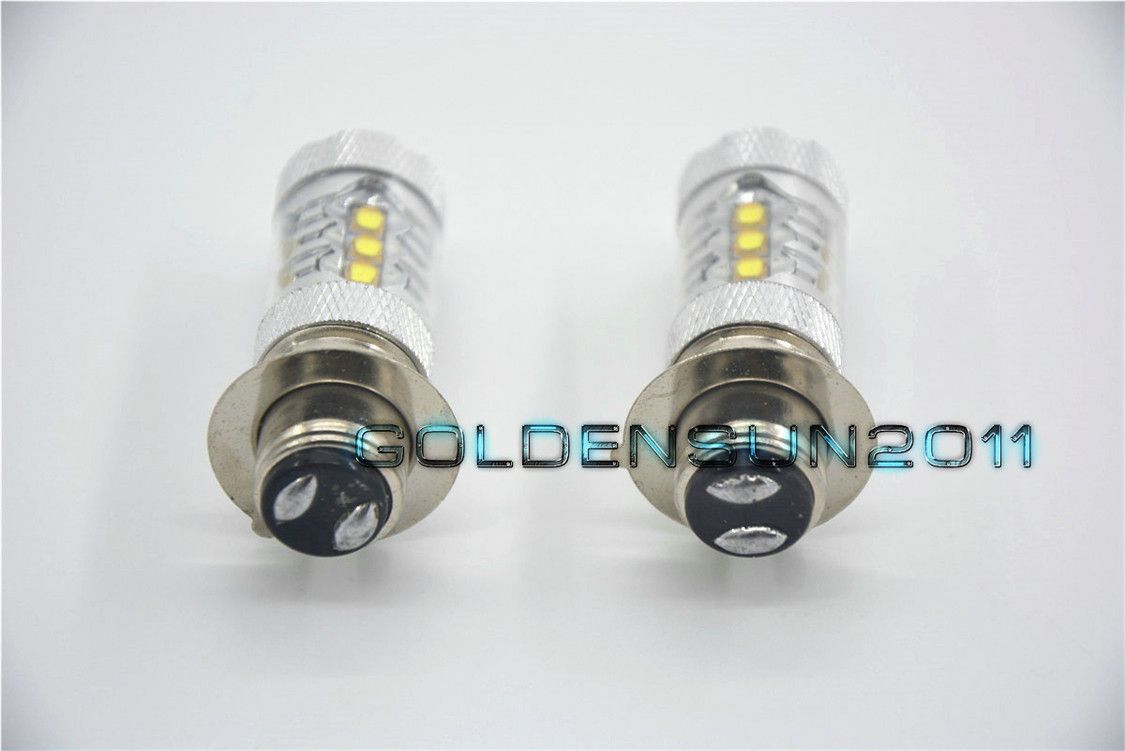 Yamaha Rhino 450 660 700 LED Headlight Bulbs 80W Super White 2007 2008